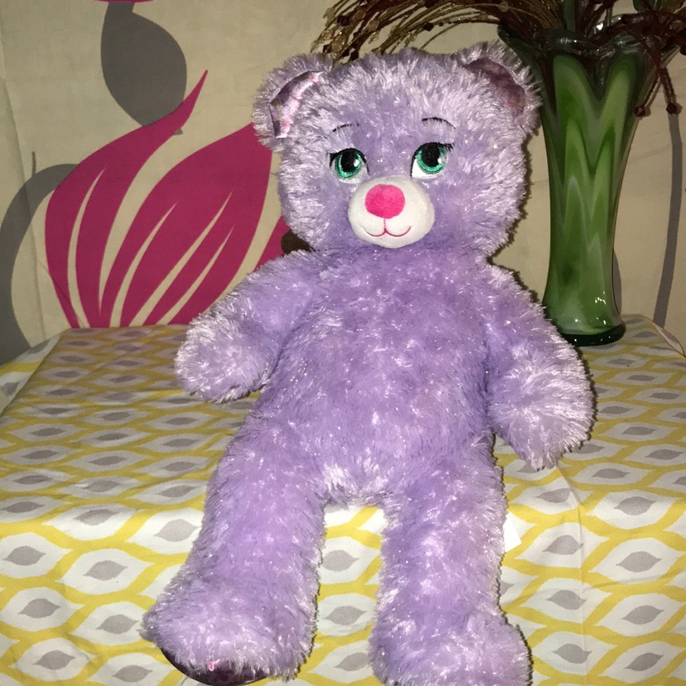 Anna from Frozen purple Build a Bear teddy bear